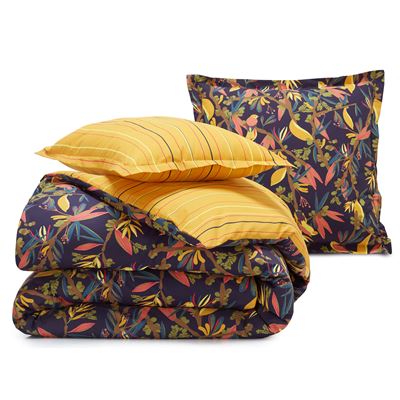 Linge de lit imprimé thème tropical - BECQUET CRÉATION