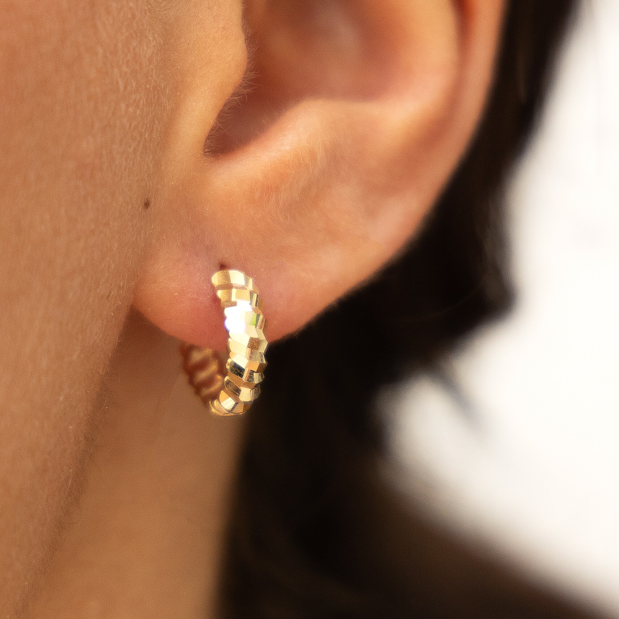 Fascination by Ellen K. Creolen 375 Gelbgold diamantiert