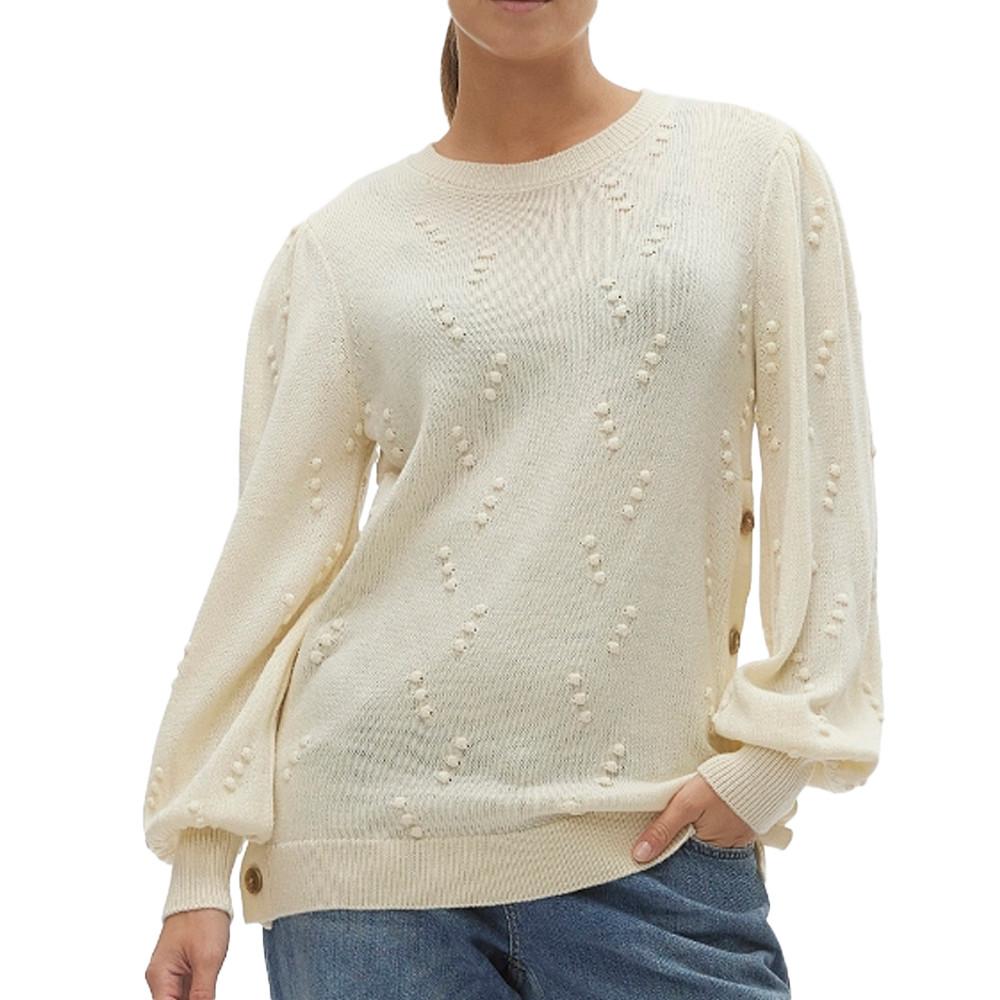 Mamalicious Pull de Grossesse Beige Femme Mamalicious Tora