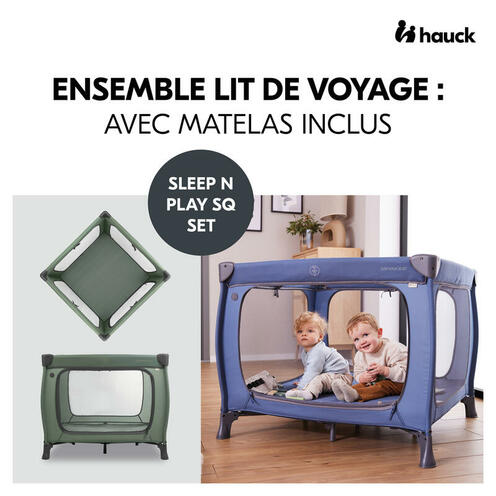 Lit parapluie Sleep N Play SQ set - Vert - HAUCK