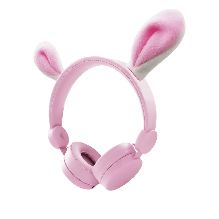 Kidywolf Casque audio filaire enfant Lapin | Rose