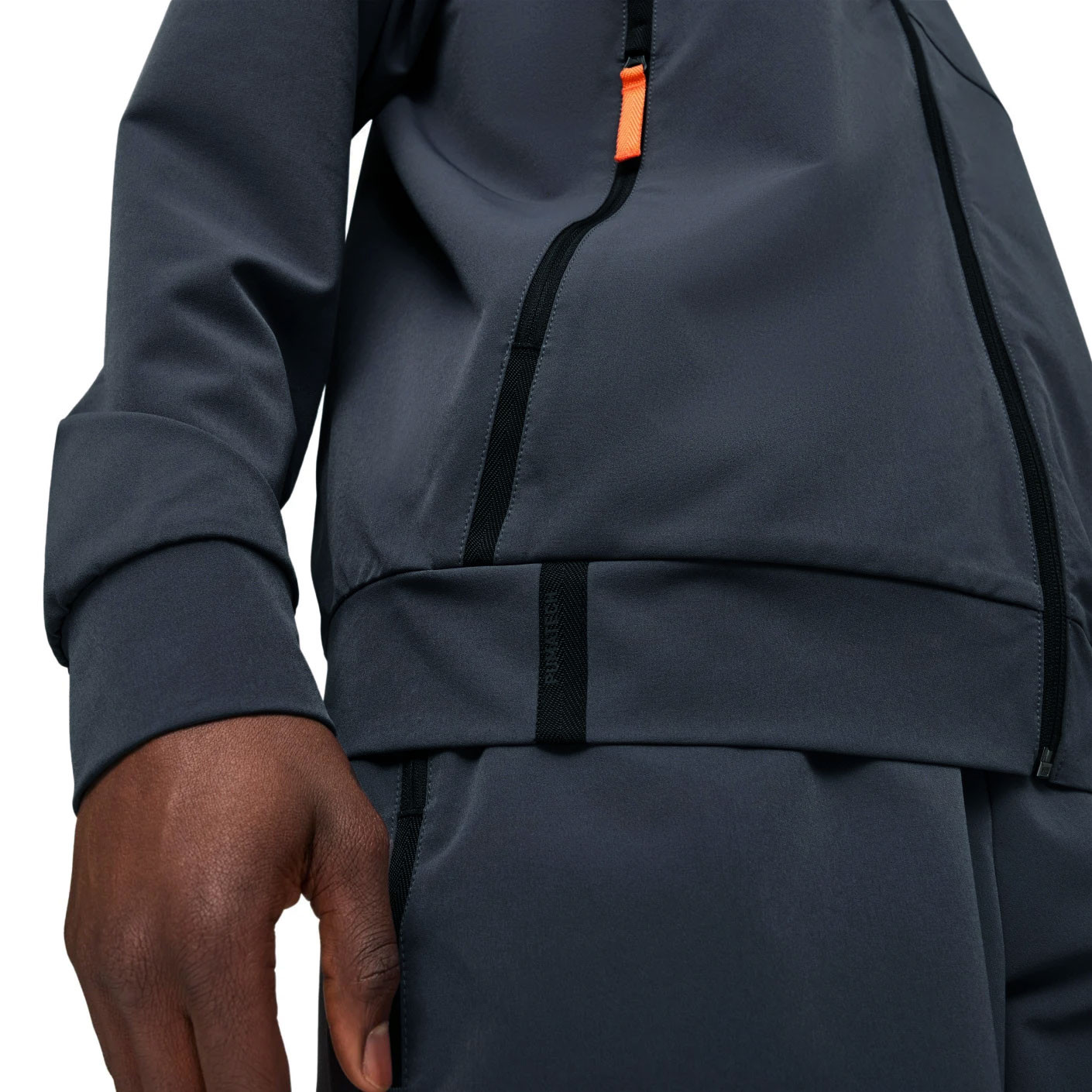 PUMA Pumatech Trainingspak Full-Zip Woven Donkergrijs Oranje