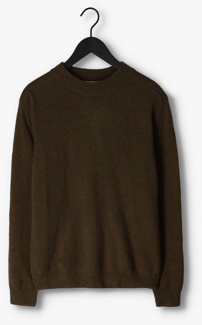 ANERKJENDT donkergroene anerkjendt trui akrico lambswool knit