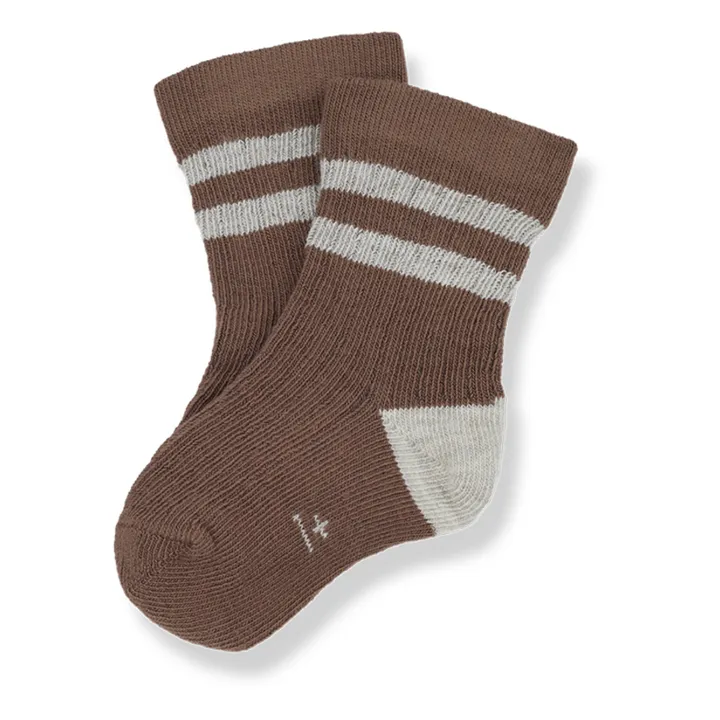 1+ in the family Chaussettes Rodolfo Rayées | Chocolat