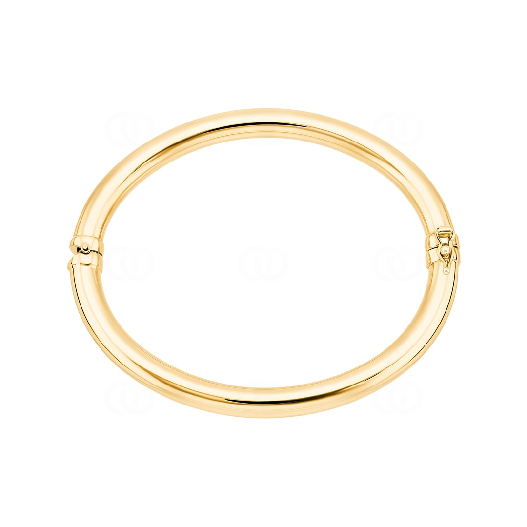 Armreif oval 750/18 K Gelbgold poliert 6mm - 50x60mm