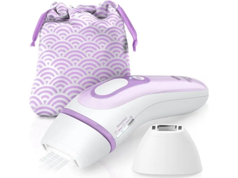 Braun Silk-expert Pro 3 PL3132 - Hårfjerningssystem - hvid/lilla - med Venus Divine barbermaskine