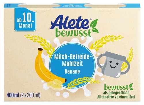 ALETE Milch Getreide Mahlzeit Banane