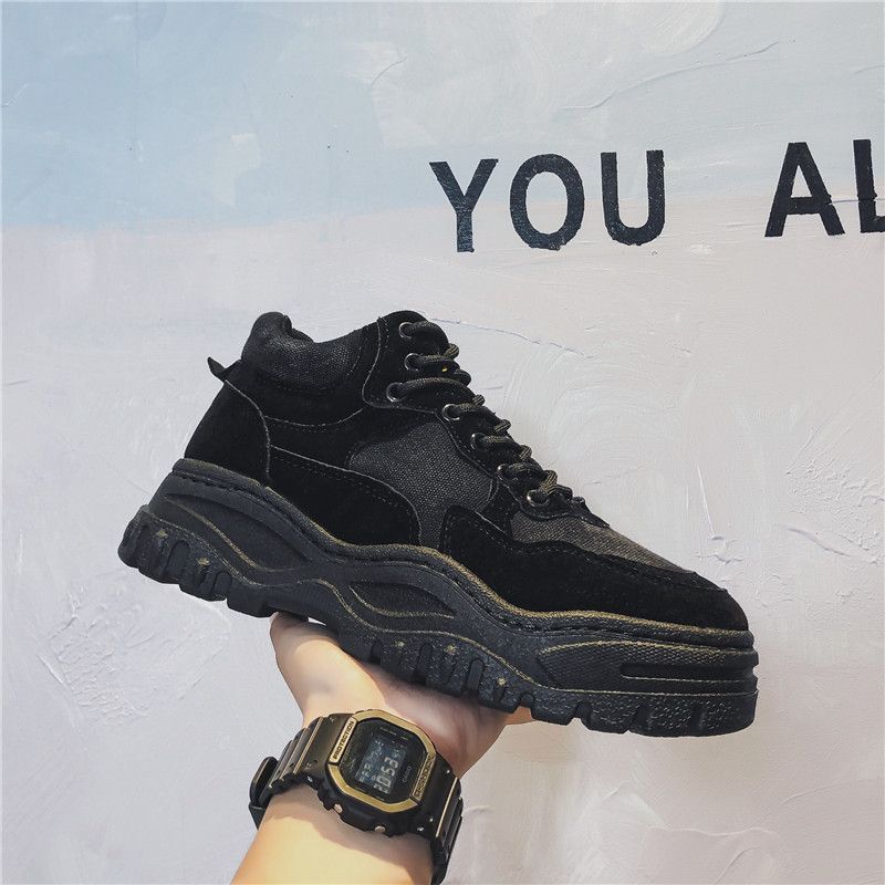 Tanzanite - Veterschoenen met plateauzool