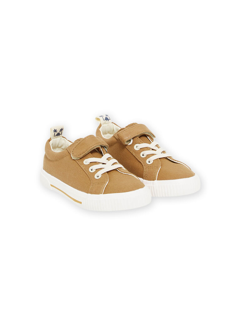 Baskets en toile camels