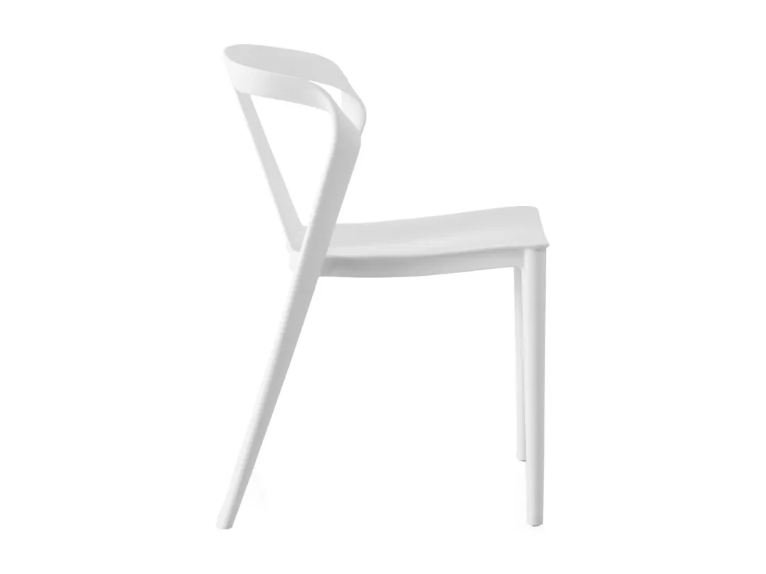 Lot de 4 chaises pp blanches