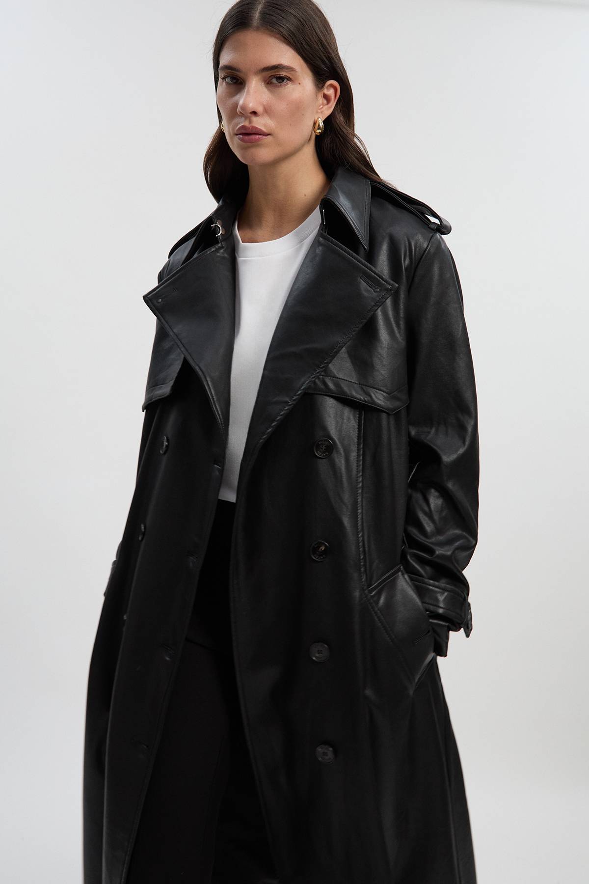 KarenMillen Trench-coat Cintré en synthétique avec Ceinture