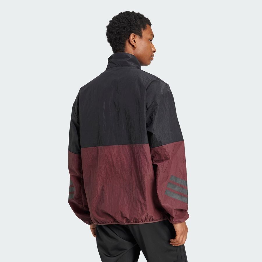 Adidas Sweat-shirt toile demi-zip 3 bandes Future Icons