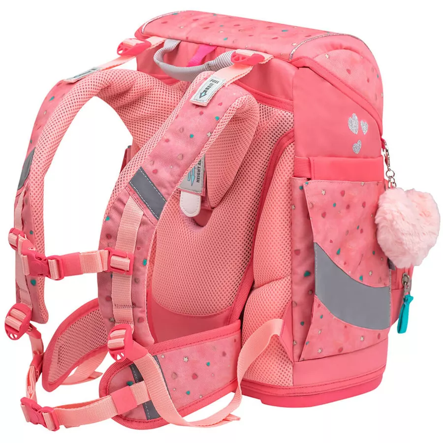 Belmil Schulranzen Smarty Schulranzen Set 6-teilig mit Brustgurt, Hüftgurt Blue Bird