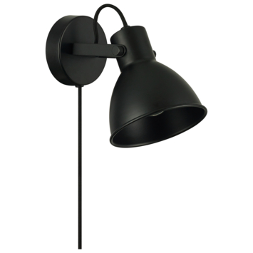 GAMMA wandlamp Lexi zwart 14,5xØ12 cm