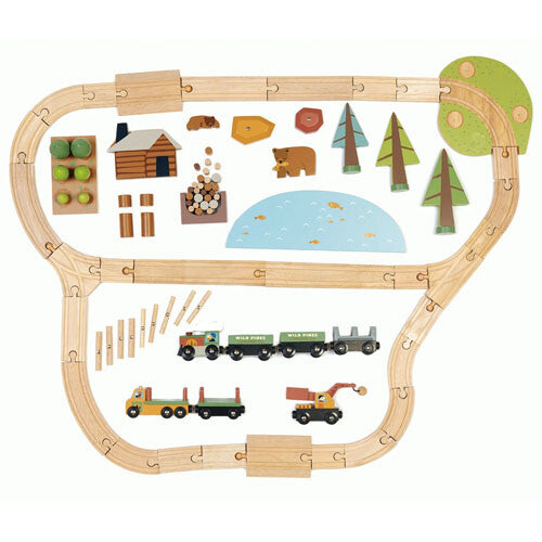 Tender leaf toys treinbaan dennenbos