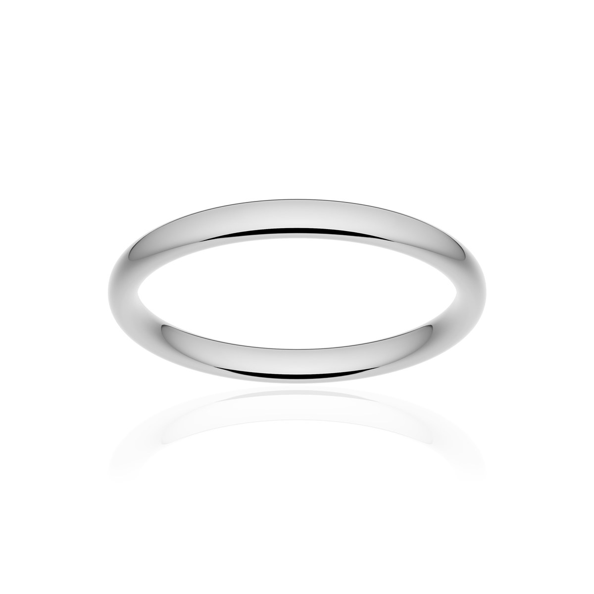 Alliance palladium 950 poli ruban confort 2,5 mm