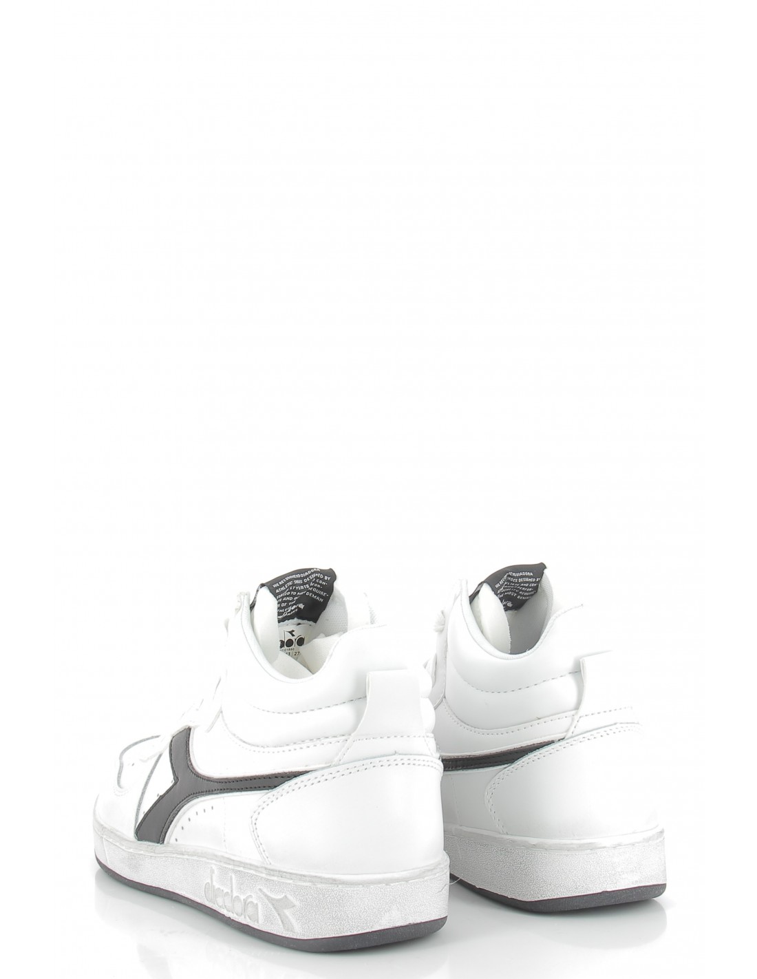 diadora Sneakers homme magic icona cuir blanc/noir