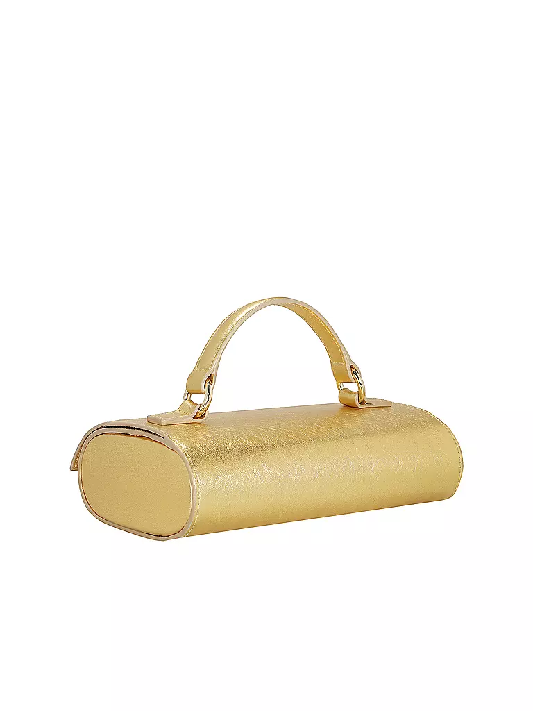 JULIA SKERGETH Ledertasche - Henkeltasche FLACHE HÄNKELTASCHE MINI gold