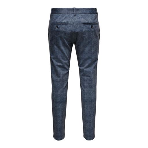 ONLY & Sons Mark Check Bukser, Dress Blues, W29/L30