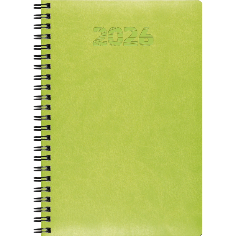 Simplex Agenda 2026 Simply Flex, A5, 1 Woche / 2 Seiten, lime