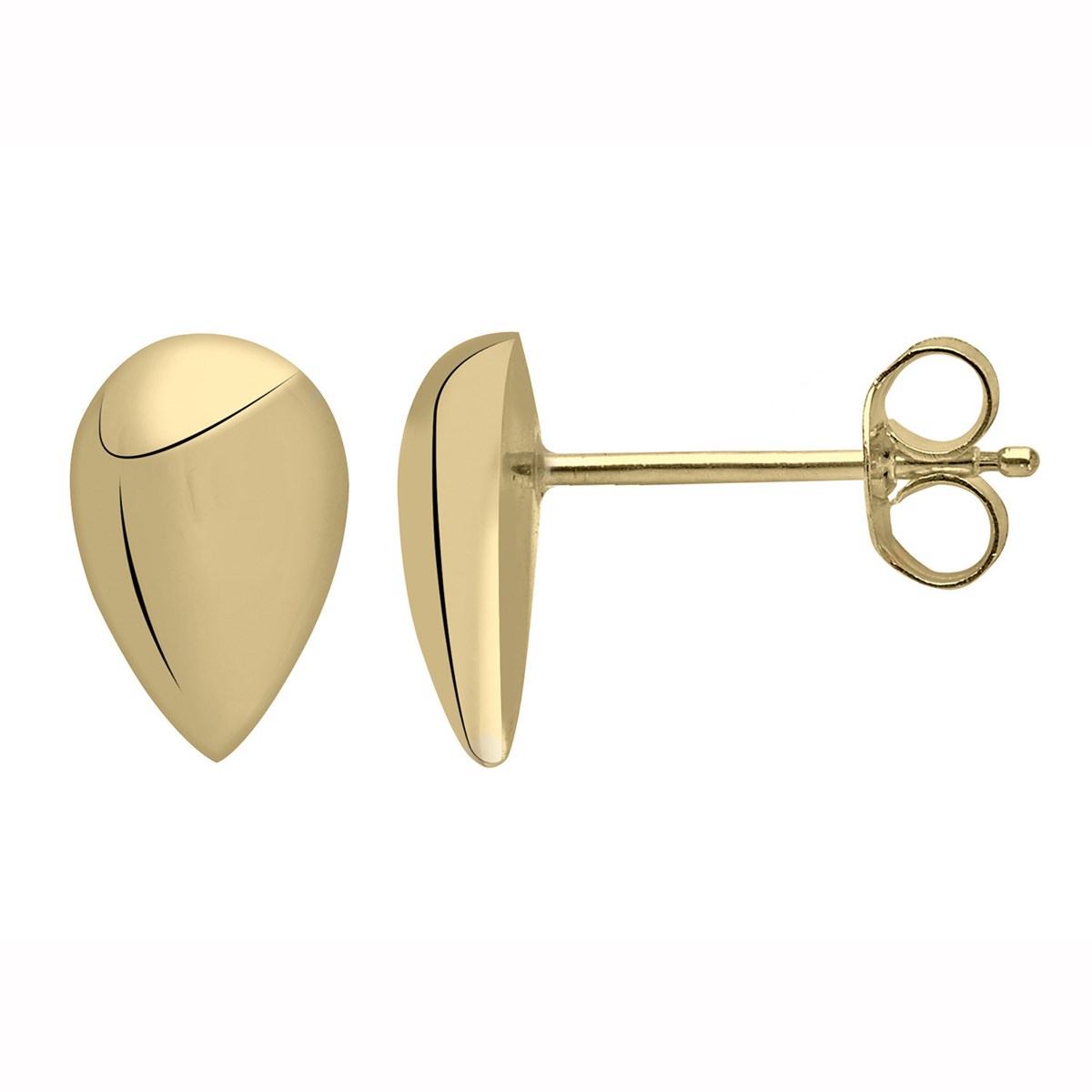 Boucles d'oreilles or 18 carats motif goutte