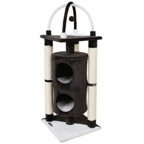 Árvore para gatos Kerbl Onyx, preta e branca.