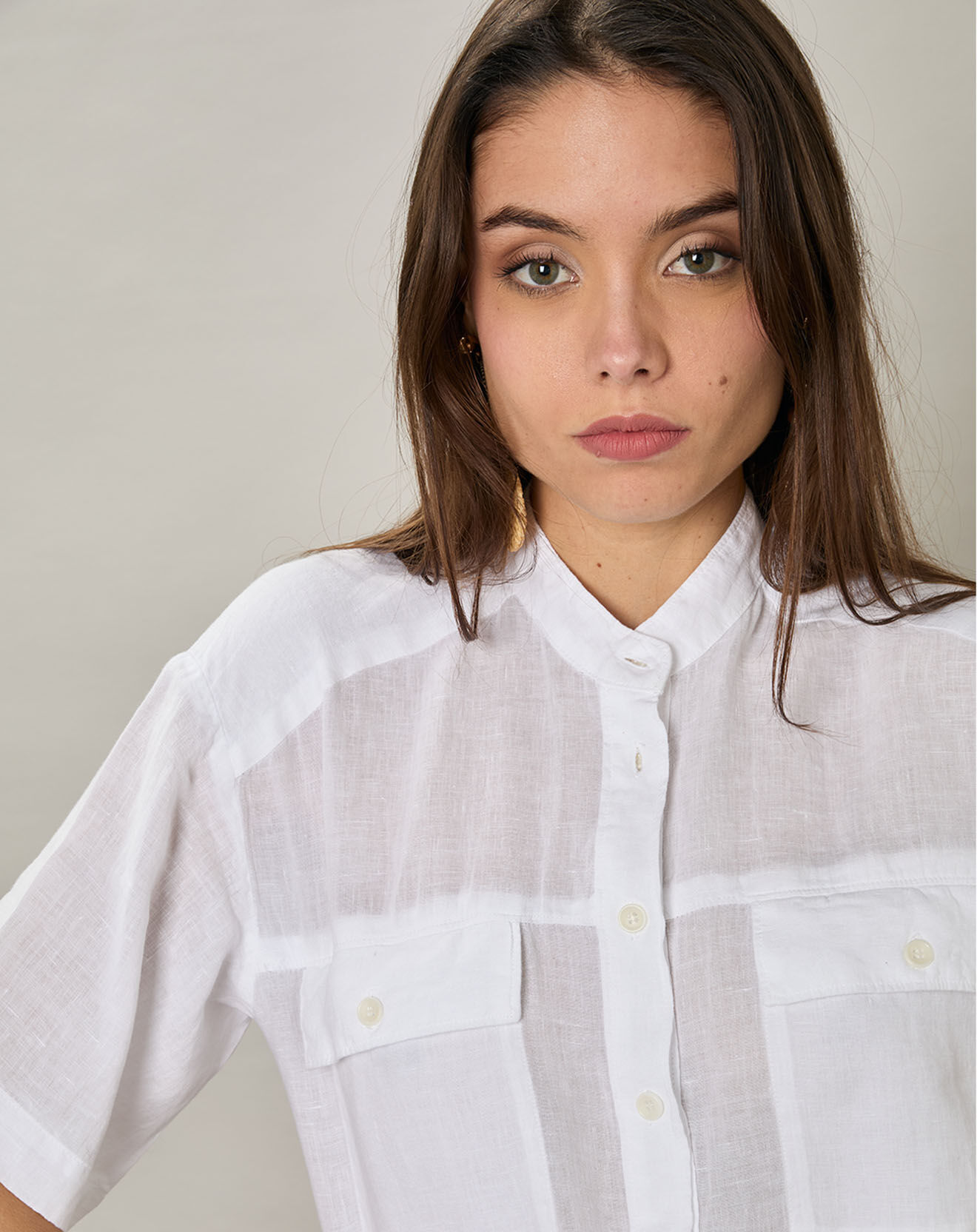 Hartford Chemise 100% Lin Citoyen blanche