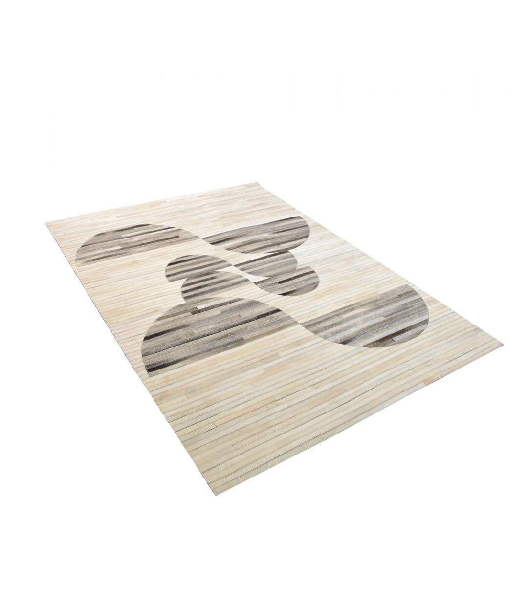 Tapis salon HALFROUND en peau de bête Fait main