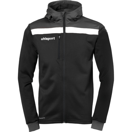 Jaqueta com capuz Offense 23 Multi, preta/antracite/branca, Uhlsport
