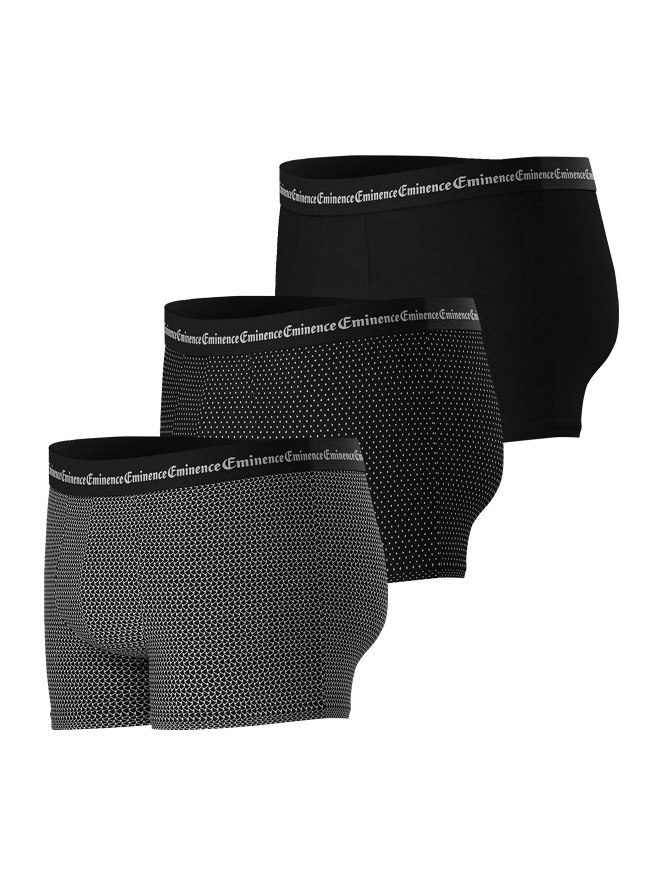 Lot de 3 boxers homme Business Print