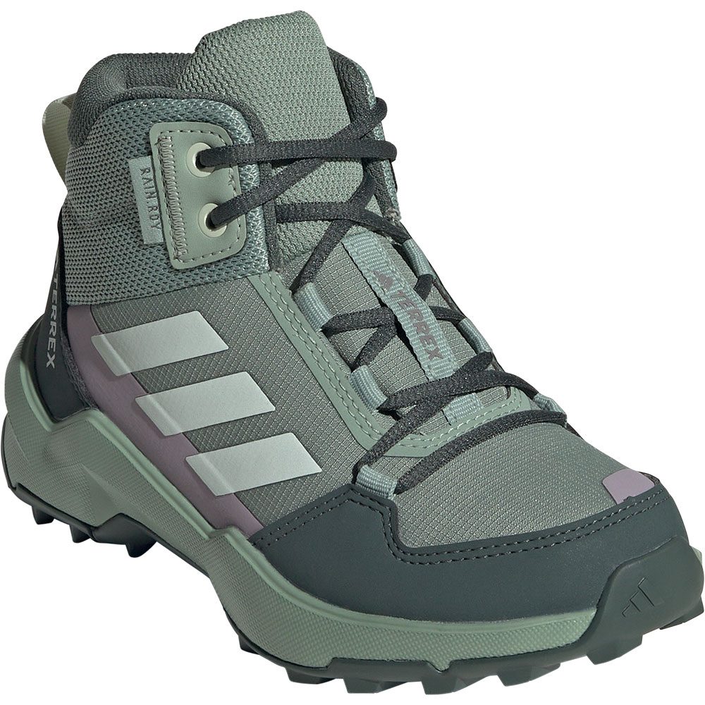 adidas TERREX Terrex Ax4r Mid Rain.Rdy Wanderschuh Kinder silver green