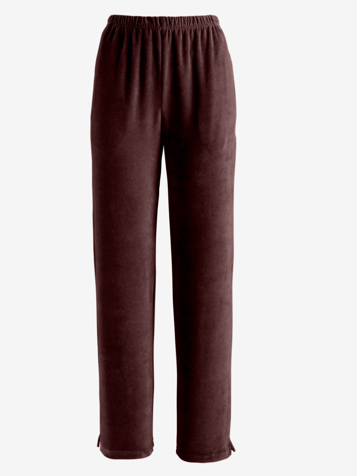 Pantalon décontracté effet velours