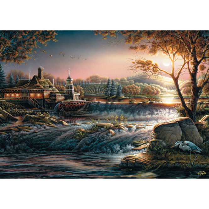 Puzzle - Terry Redlin - Lichter in der Wildnis - 1000 Teile