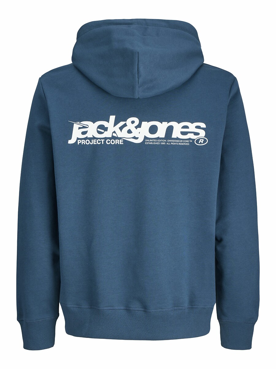JACK & JONES<br>Suéter com capuz e estampa nas costas