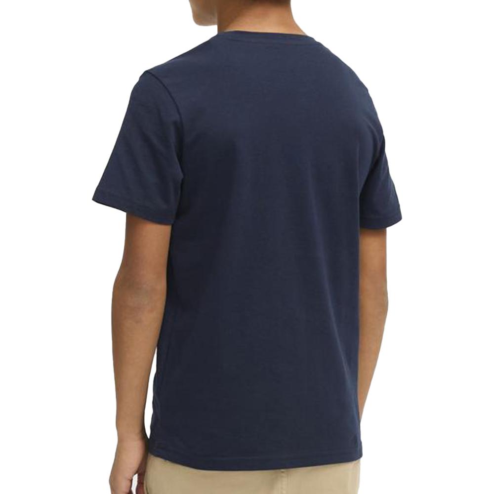 Jack & Jones T-shirt Marine/Orange Garçon Jack & Jones Crew