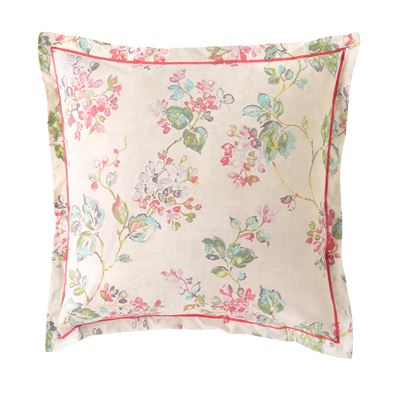 Linge de lit fleurs façon papier peint - BECQUET CRÉATION