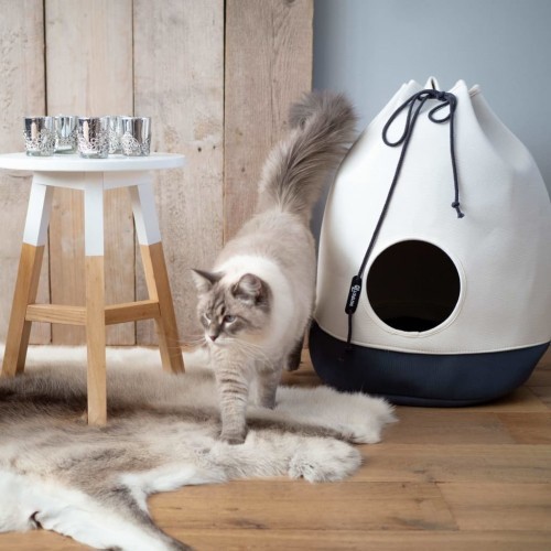 Casinha/Cama/Bolsa para Gatos District70 - Cinza Escuro