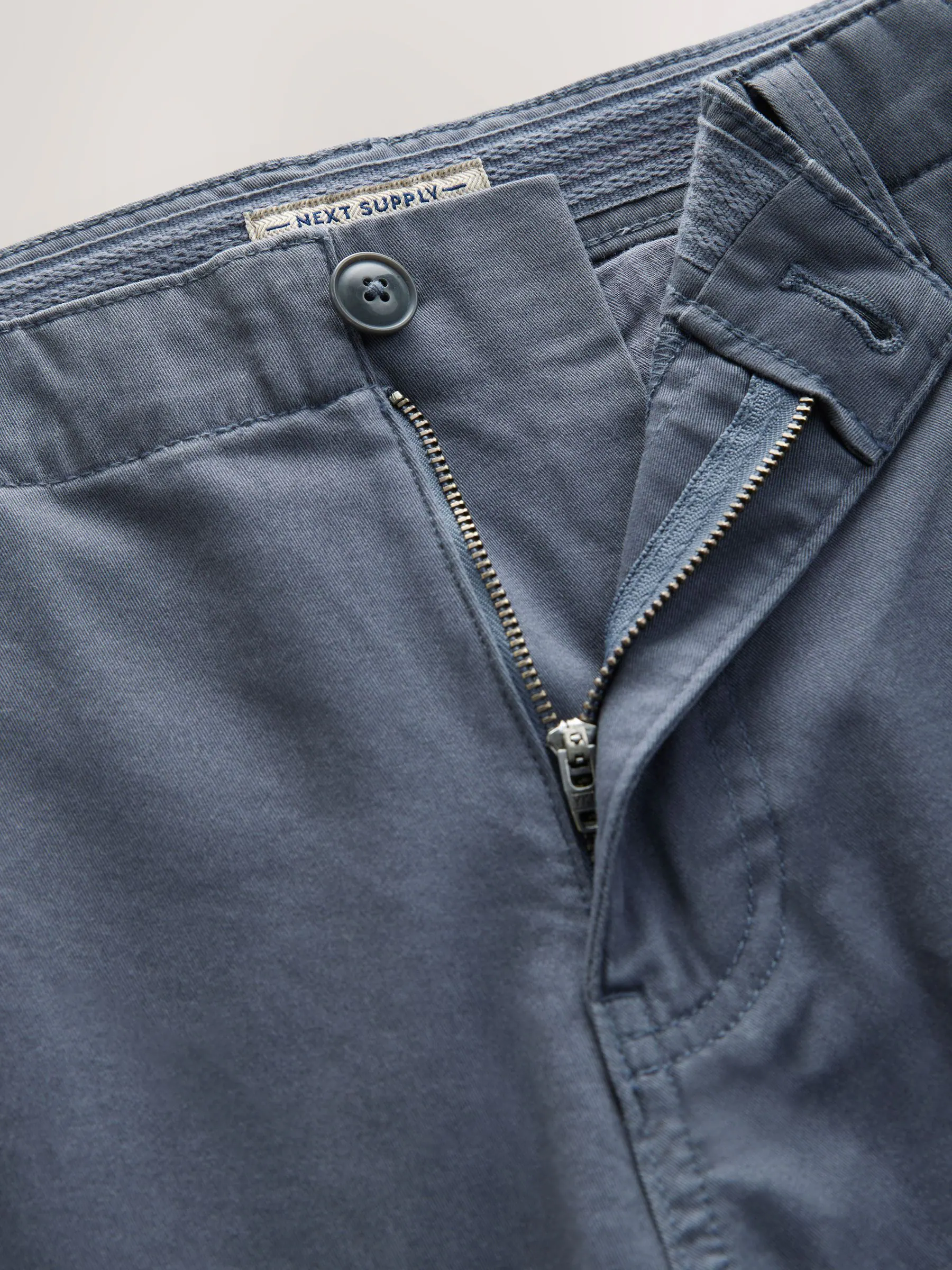 Blauw - Stretchy Korte cargobroek
