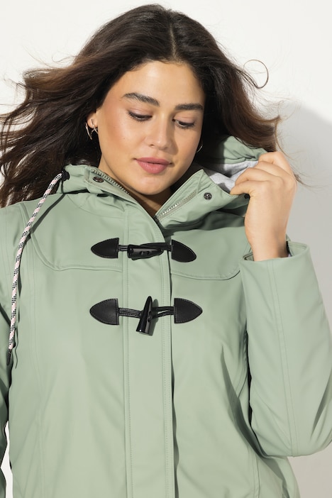 HYPRAR Regenjacke, mit wasserdichter Funktion, Knebelknöpfe, Kapuze