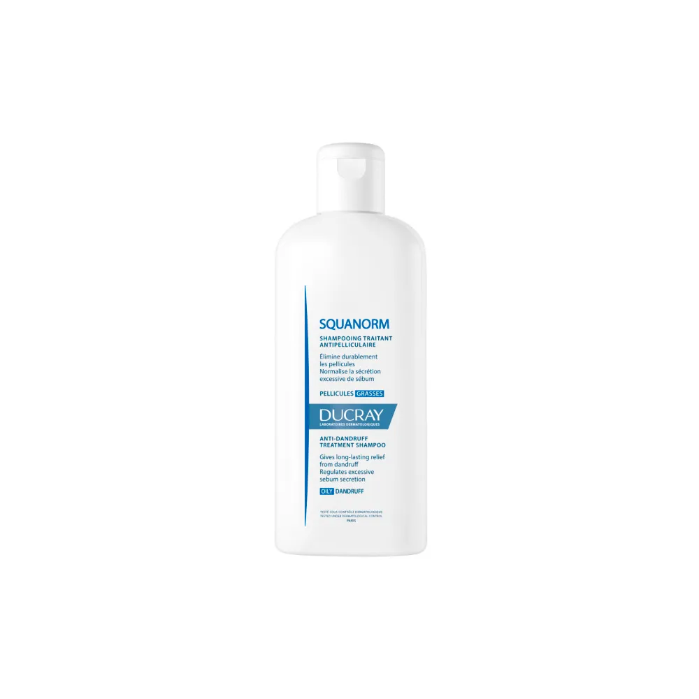 Ducray Squanorm Anti-Danfruff Treatment Shampoo Oily - 200 ml.