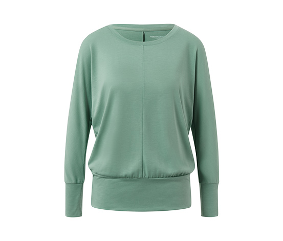 Sport-und-Yogashirt, salbeigrün
