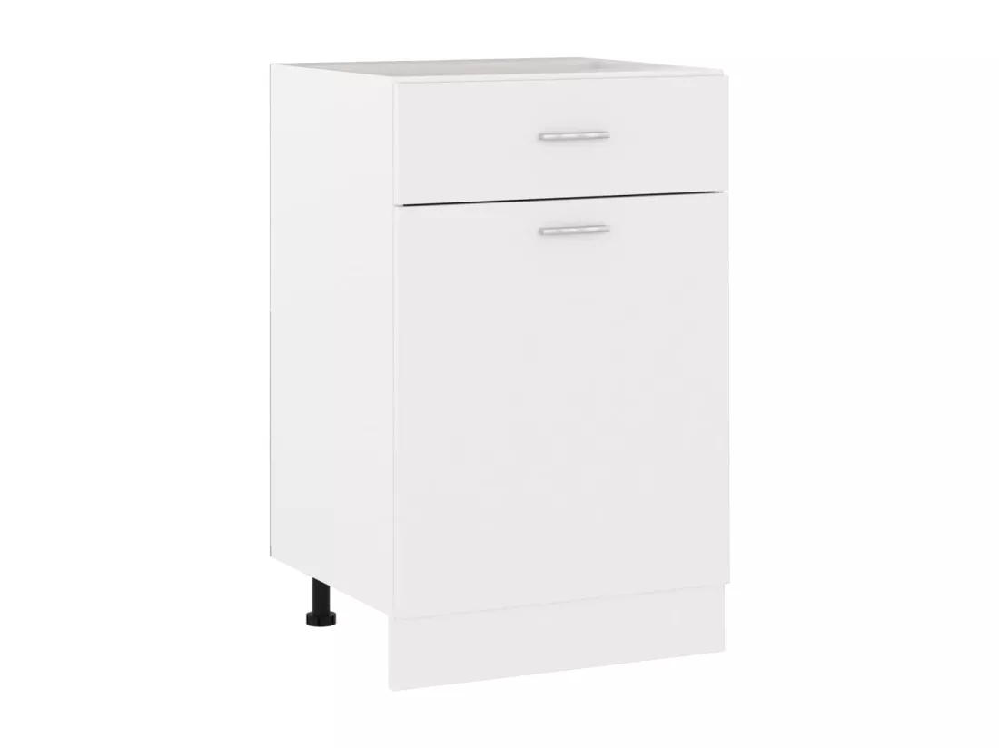Armoire de plancher à tiroir Blanc 50x46x81,5cm Bois ingénierie
