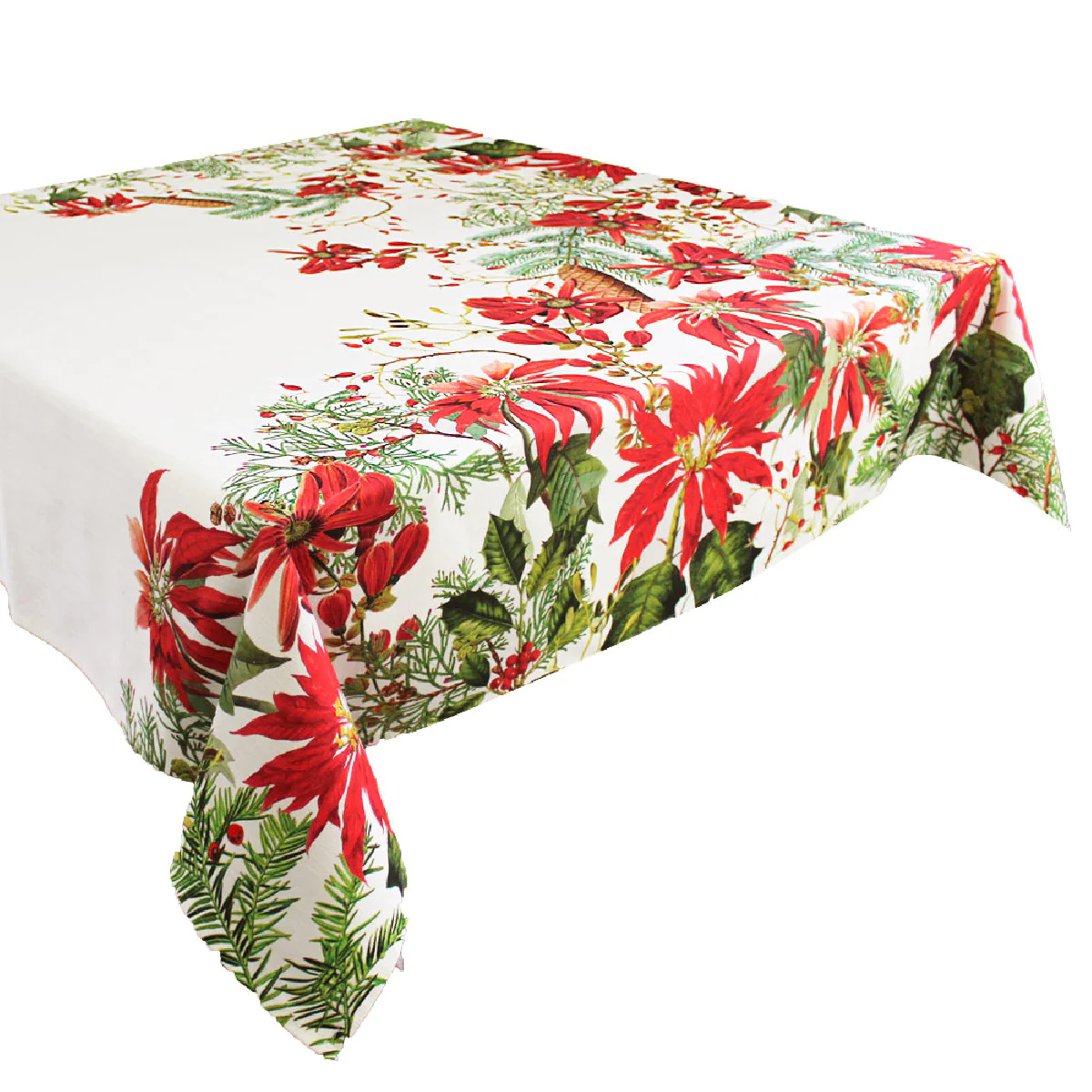 Nappe antitache déperlant pur coton rouge 155x260 Garnier Thiebaut