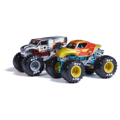 Monster Jam 1:64 Marvel Monstertrucker 2-Pack - Iron Man vs. War Machine