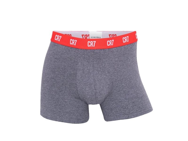 CR7 Unterhosen CR7, 5er-Pack Grau/Navy/Rot, L Boxershorts für Herren