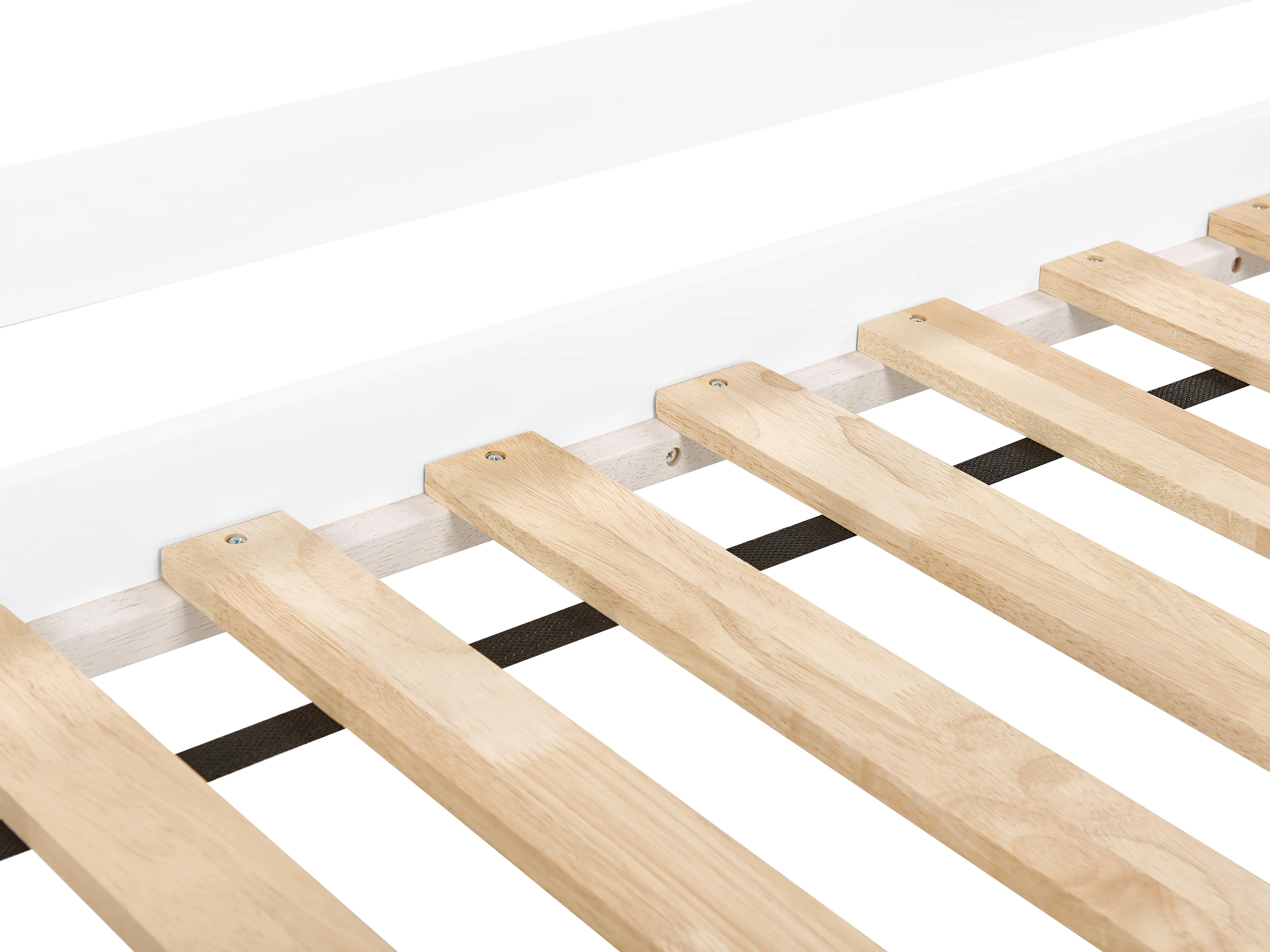 Verhoogd bed Hout SUSVILLE 90 x 200 cm Wit