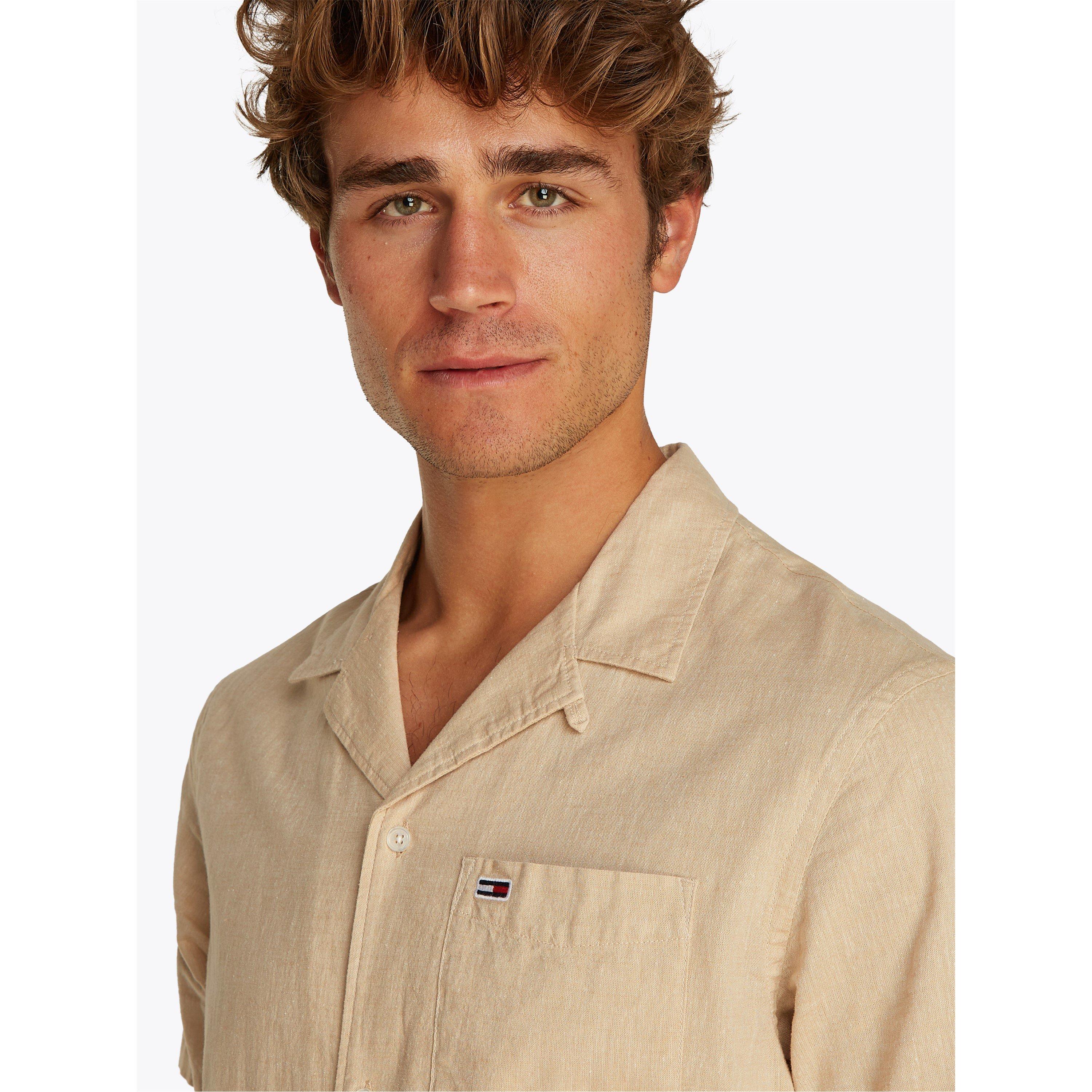 Tommy Jeans TJM LINEN BLEND CAMP SS EXT