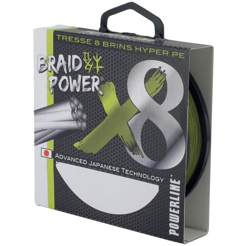 Tresse Powerline Braid Power X8 - Vert - 135M