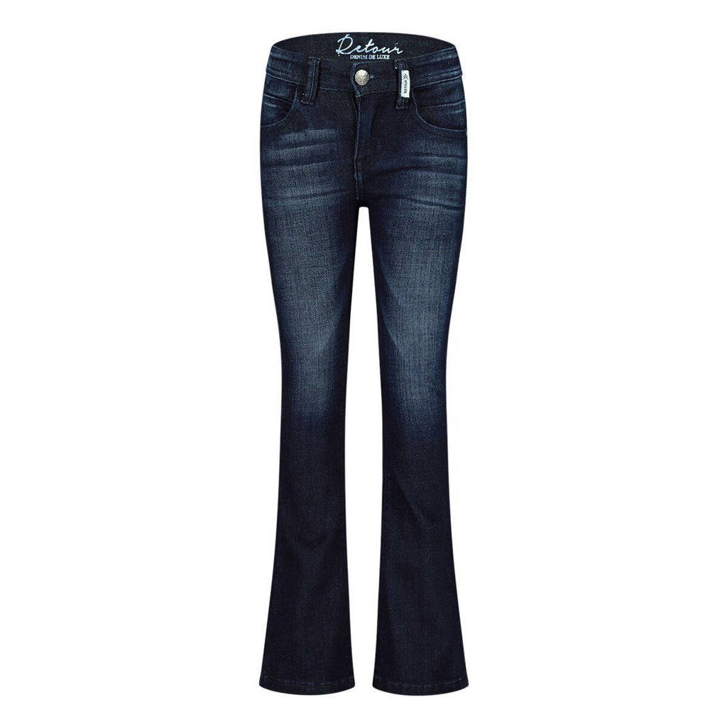 Retour Jeans high waist flared jeans MIDAR raw blue denim