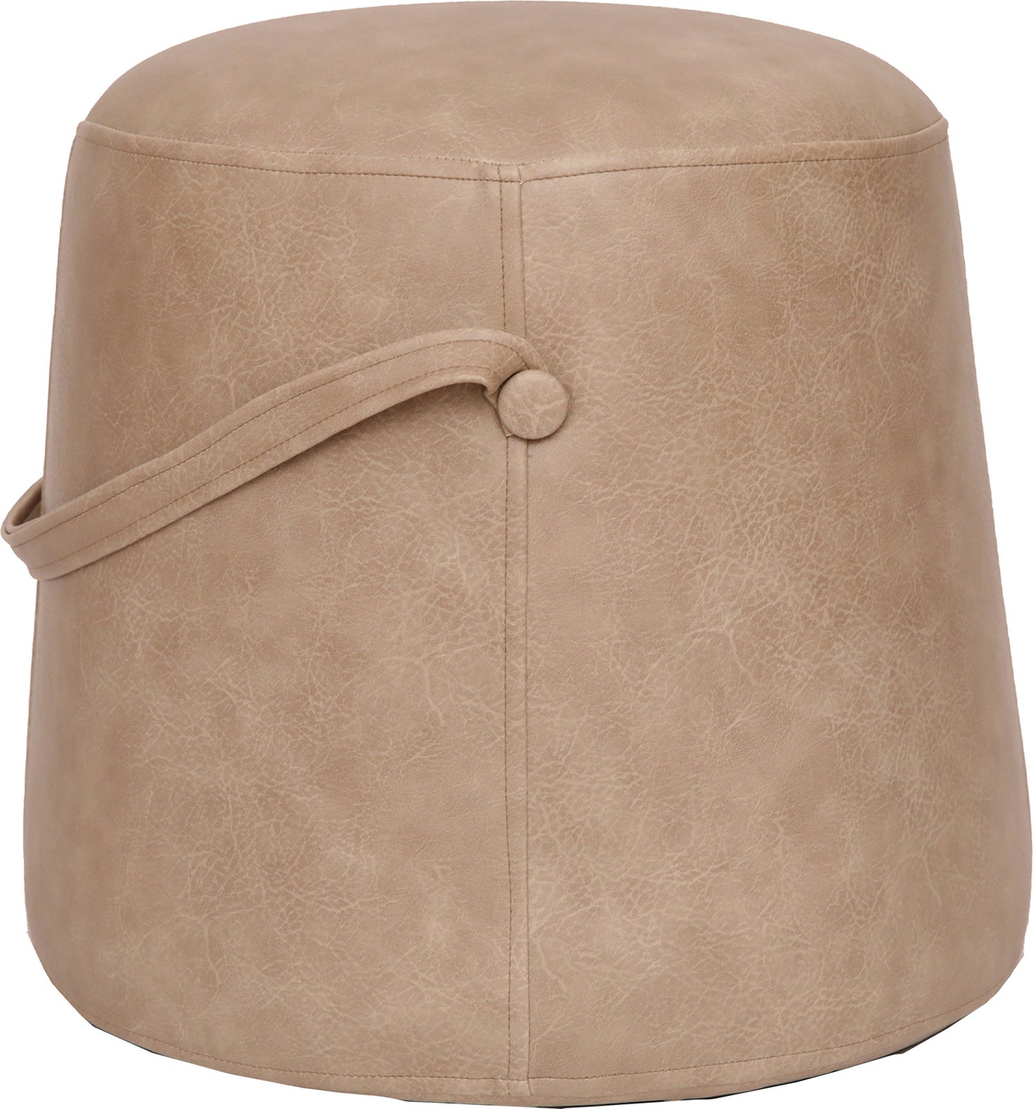 House of Nature poef Ligure beige 35 x 37 x 37 cm